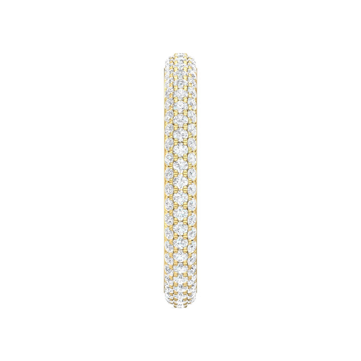 14K Gold Yellow Micropave Wedding Band from the Micropave collection - DWBFM6-.75_14KY