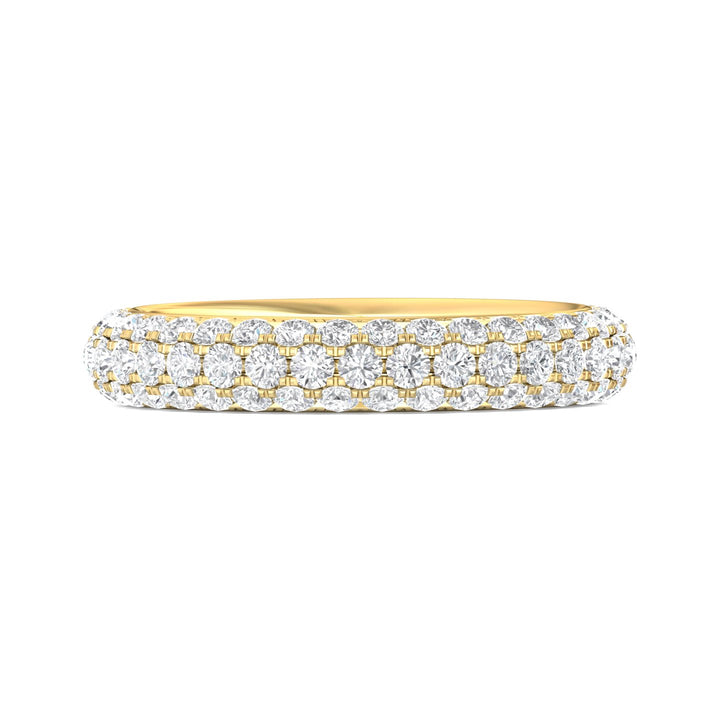 14K Gold Yellow Micropave Wedding Band from the Micropave collection - DWBFM6-2.00_14KY
