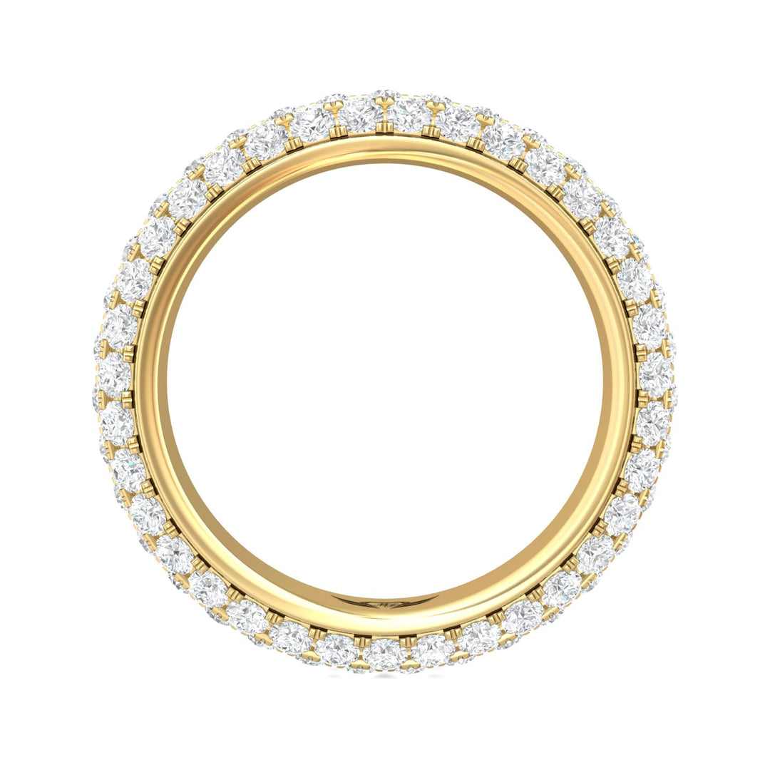 14K Gold Yellow Micropave Wedding Band from the Micropave collection - DWBFM6-2.00_14KY
