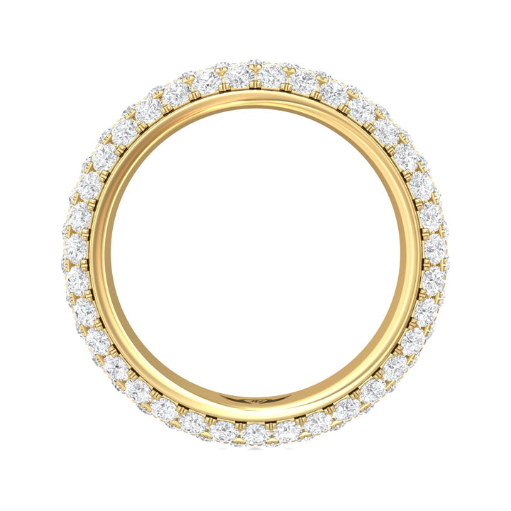 14K Gold Yellow Micropave Wedding Band from the Micropave collection - DWBFM6-2.00_14KY
