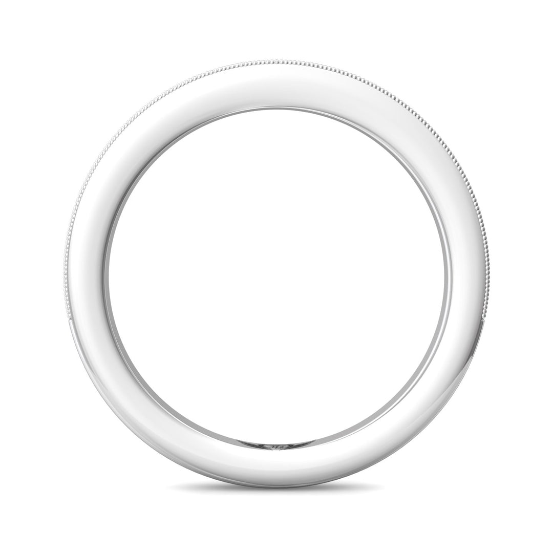 Platinum White Micropave Wedding Band from the Micropave collection - DWBM1-.15_PlatW
