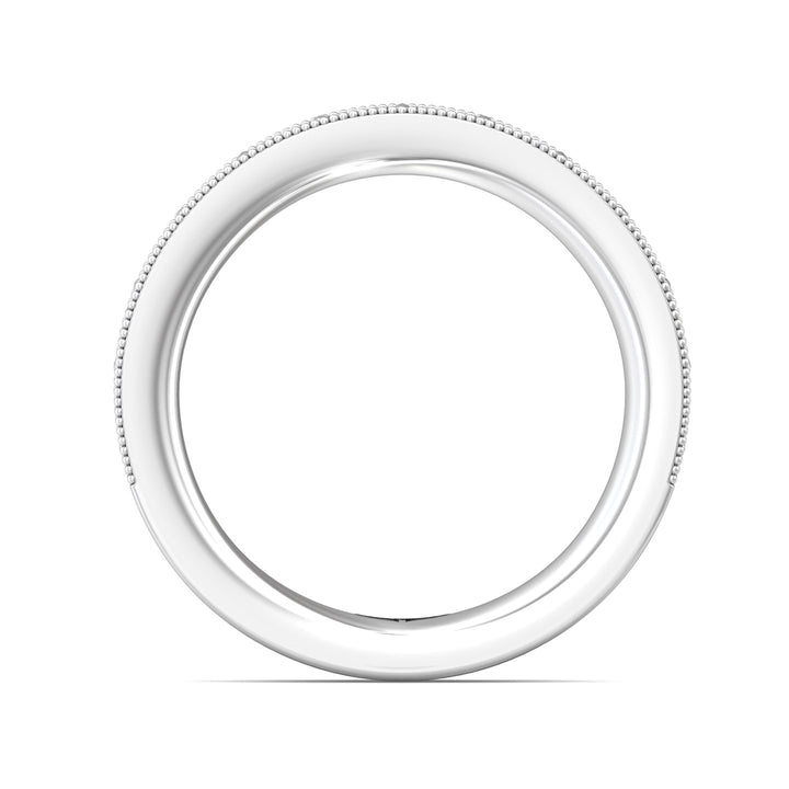 18K Gold White Micropave Wedding Band from the Micropave collection - DWBM1-1.00_18KW