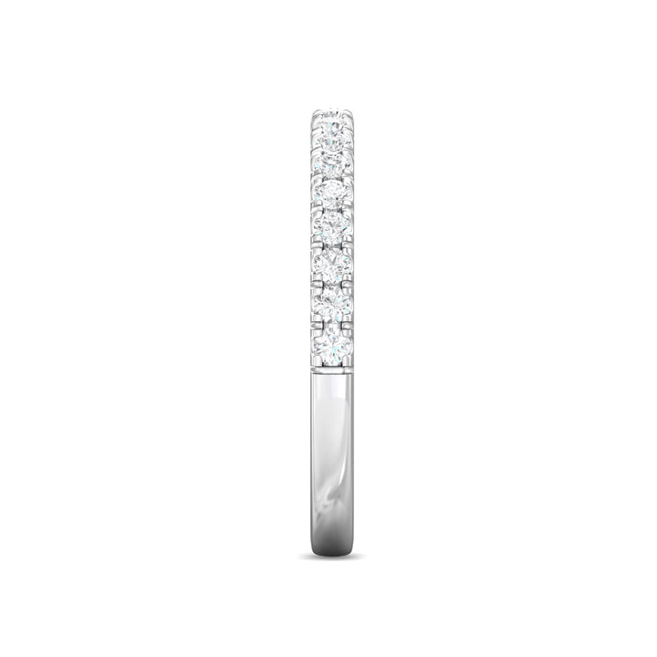 Platinum White Micropave Wedding Band from the Micropave collection - DWBM18M_PlatW