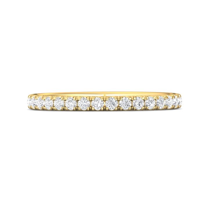 14K Gold Yellow Micropave Wedding Band from the Micropave collection - DWBM18M_14KY