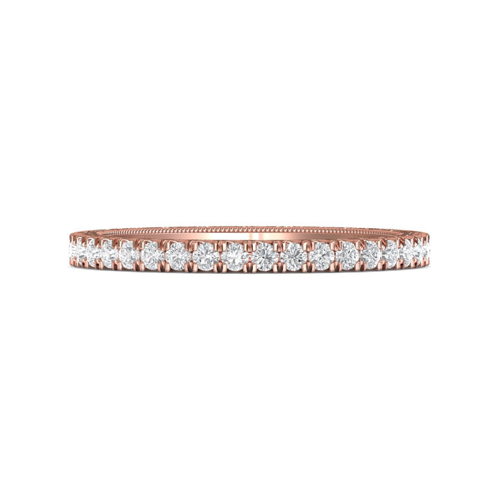 14K Gold Pink Vintage Wedding Band from the Vintage collection - DWBM18S-AENG_14KP