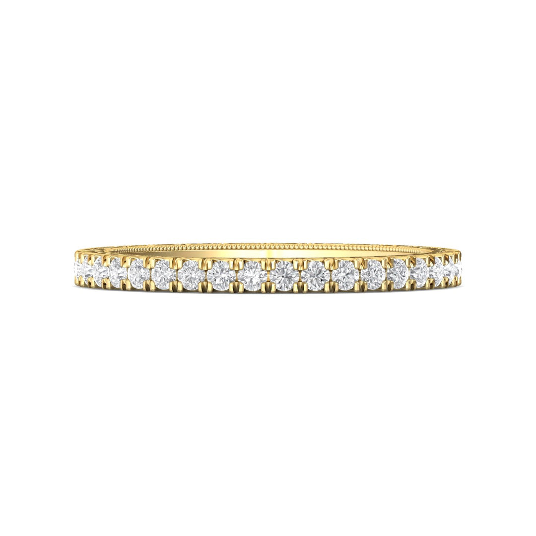 14K Gold Yellow Vintage Wedding Band from the Vintage collection - DWBM18S-AENG_14KY