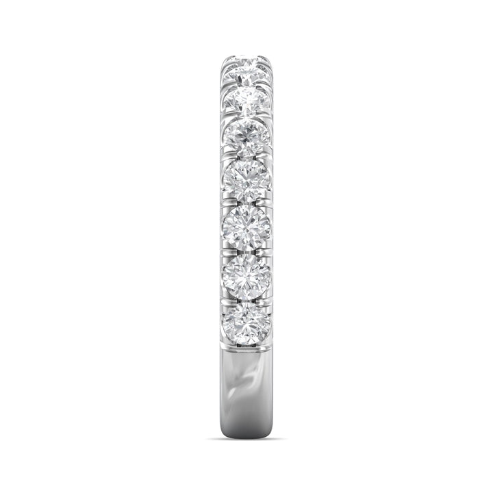 Platinum White Micropave Wedding Band from the Micropave collection - DWBM18XL_PlatW