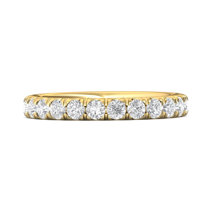 14K Gold Yellow Micropave Wedding Band from the Micropave collection - DWBM18XL_14KY