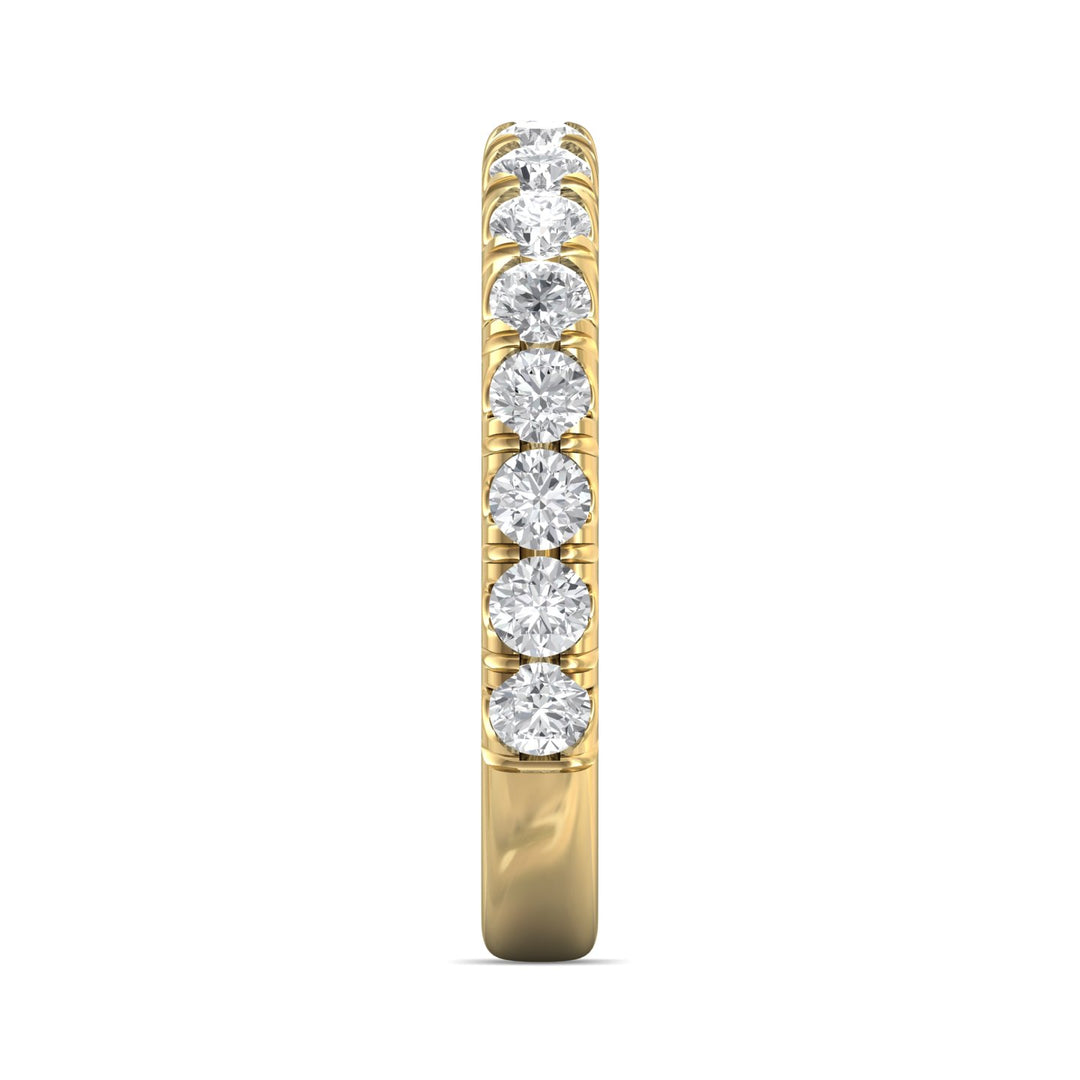 14K Gold Yellow Micropave Wedding Band from the Micropave collection - DWBM18XL_14KY