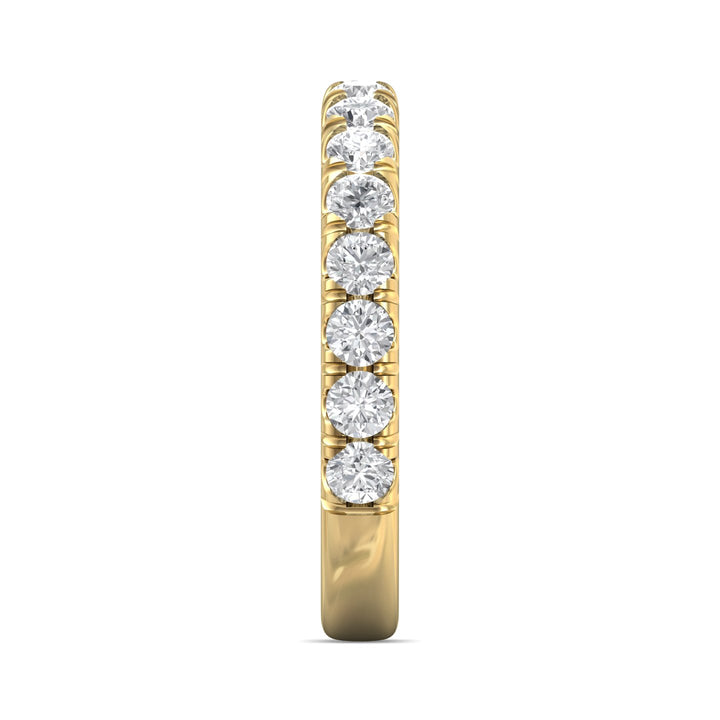 14K Gold Yellow Micropave Wedding Band from the Micropave collection - DWBM18XL_14KY