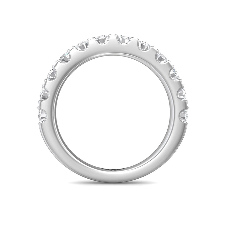 Platinum White Micropave Wedding Band from the Micropave collection - DWBM18XXL_PlatW