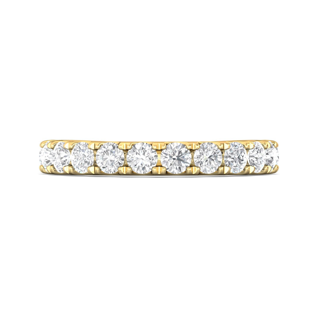 14K Gold Yellow Micropave Wedding Band from the Micropave collection - DWBM18XXL_14KY