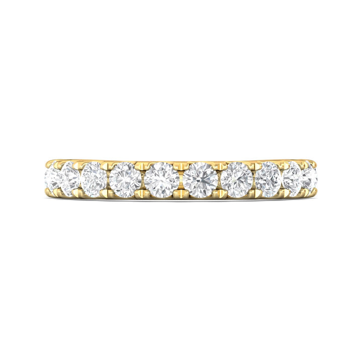 18K Gold Yellow Micropave Wedding Band from the Micropave collection - DWBM18XXL_18KY