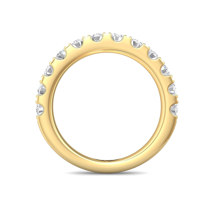 14K Gold Yellow Micropave Wedding Band from the Micropave collection - DWBM18XXL_14KY