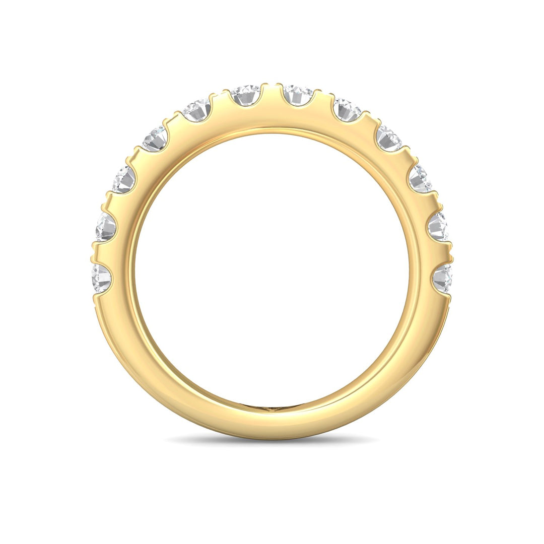 18K Gold Yellow Micropave Wedding Band from the Micropave collection - DWBM18XXL_18KY
