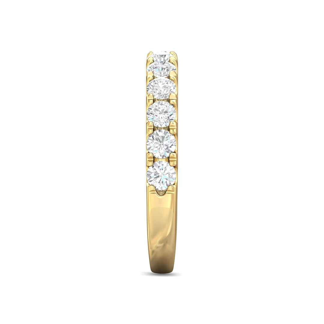 14K Gold Yellow Micropave Wedding Band from the Micropave collection - DWBM18XXL_14KY