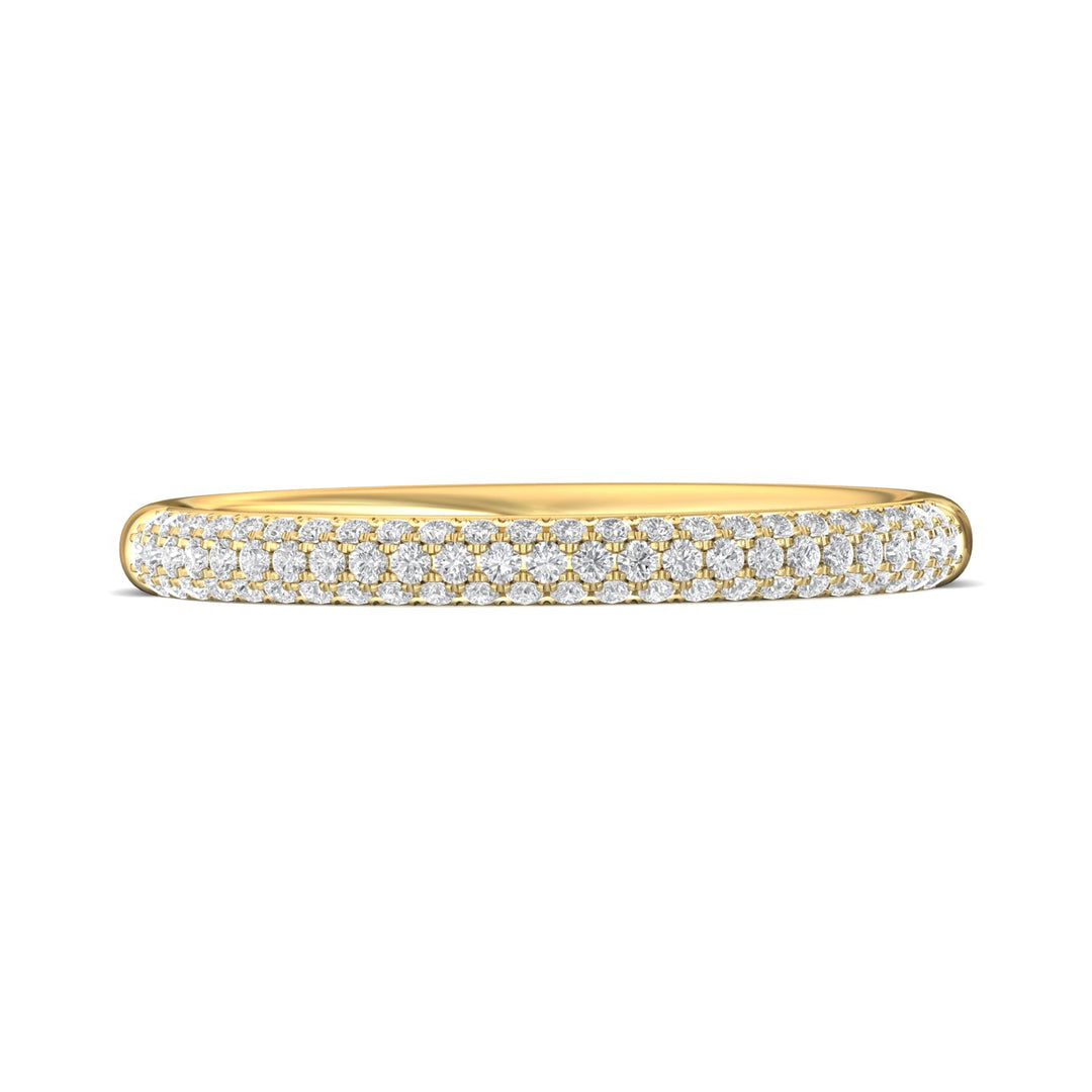 14K Gold Yellow Micropave Wedding Band from the Micropave collection - DWBM19XS_14KY