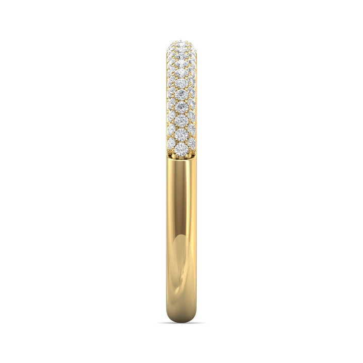 18K Gold Yellow Micropave Wedding Band from the Micropave collection - DWBM19XS_18KY