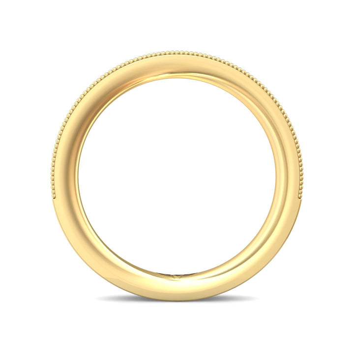 14K Gold Yellow Micropave Wedding Band from the Micropave collection - DWBM1-.35_14KY