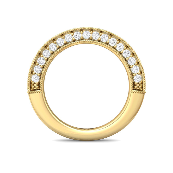 18K Gold Yellow Micropave Wedding Band from the Micropave collection - DWBM2-1.00_18KY