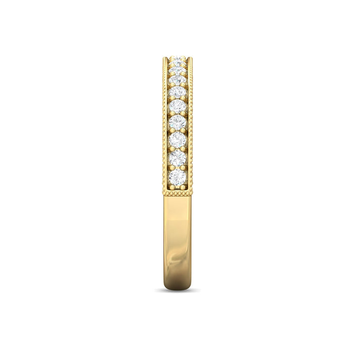 18K Gold Yellow Micropave Wedding Band from the Micropave collection - DWBM2-1.00_18KY