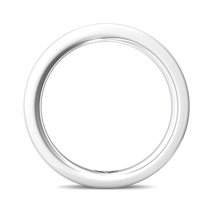 14K Gold White Micropave Wedding Band from the Micropave collection - DWBM3-.35_14KW