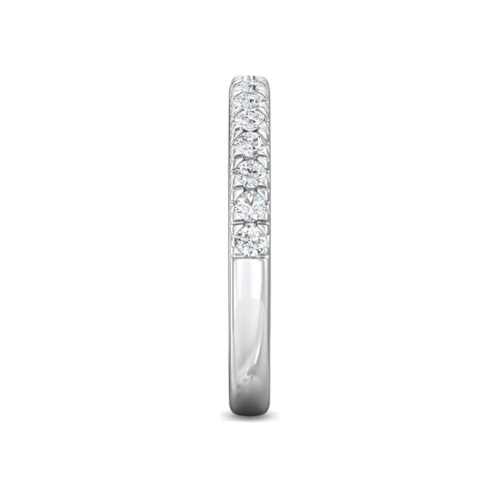 Platinum White Micropave Wedding Band from the Micropave collection - DWBM30S-1_PlatW