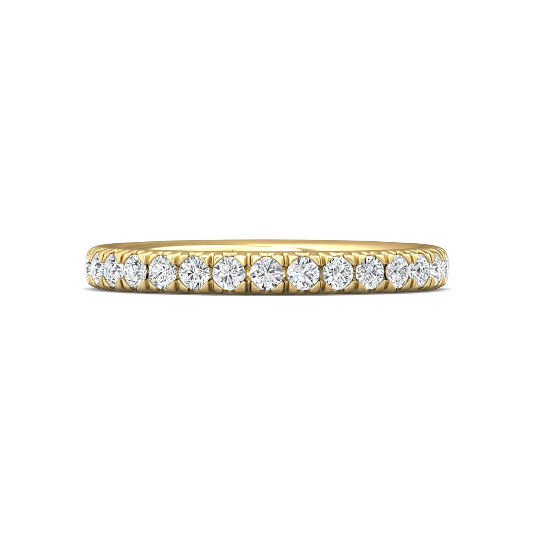 14K Gold Yellow Micropave Wedding Band from the Micropave collection - DWBM30S-1_14KY