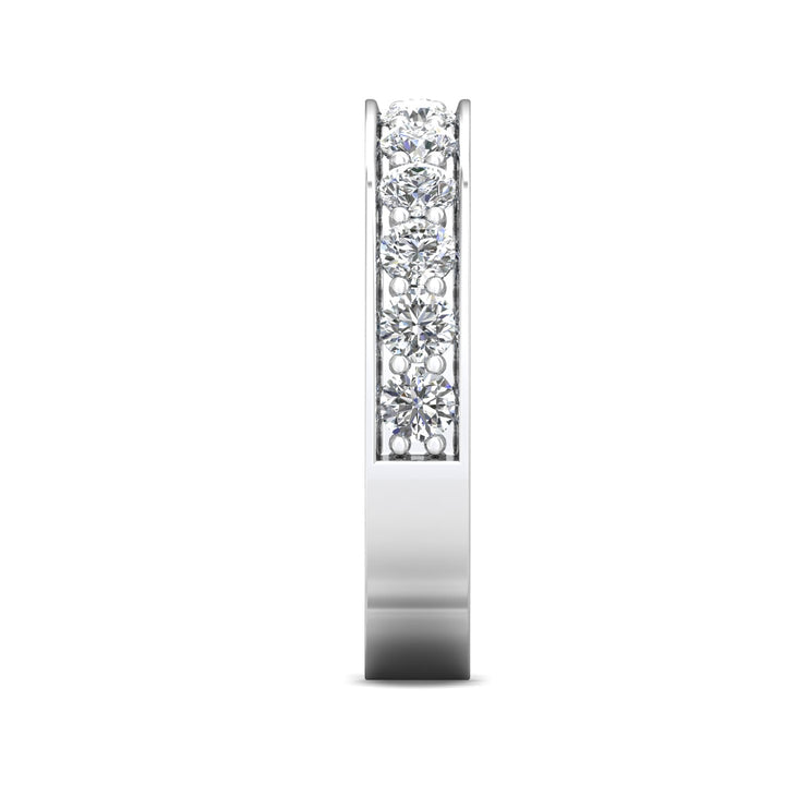 Platinum White Micropave Wedding Band from the Micropave collection - DWBM3-1.00_PlatW