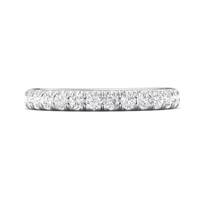 Platinum White Micropave Wedding Band from the Micropave collection - DWBM34S_PlatW