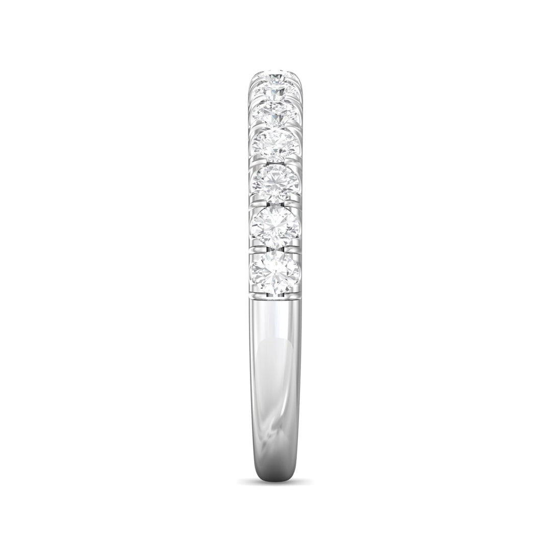 Platinum White Micropave Wedding Band from the Micropave collection - DWBM34S_PlatW