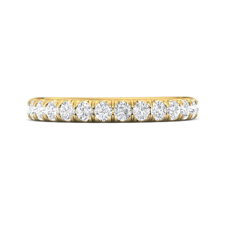 14K Gold Yellow Micropave Wedding Band from the Micropave collection - DWBM34S_14KY