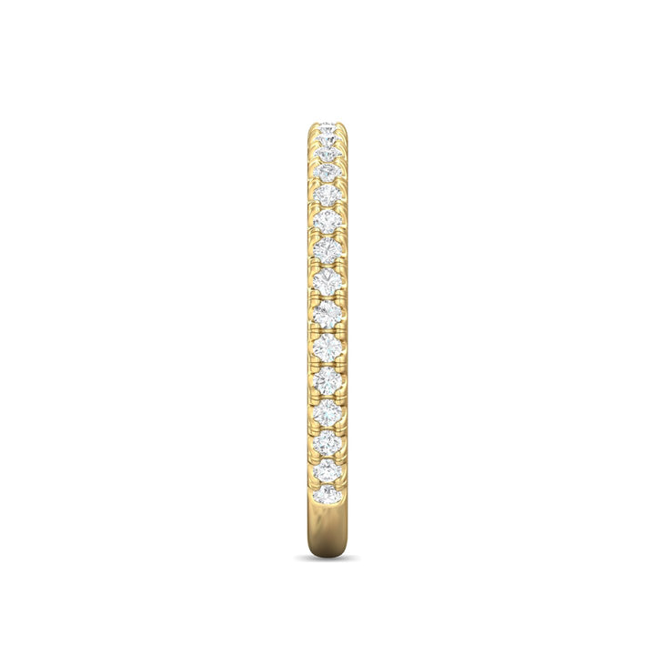14K Gold Yellow Micropave Wedding Band from the Micropave collection - DWBM4-.25-1_14KY