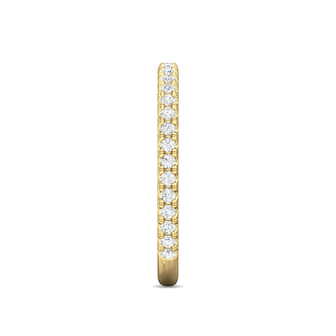 18K Gold Yellow Micropave Wedding Band from the Micropave collection - DWBM4-.25-1_18KY