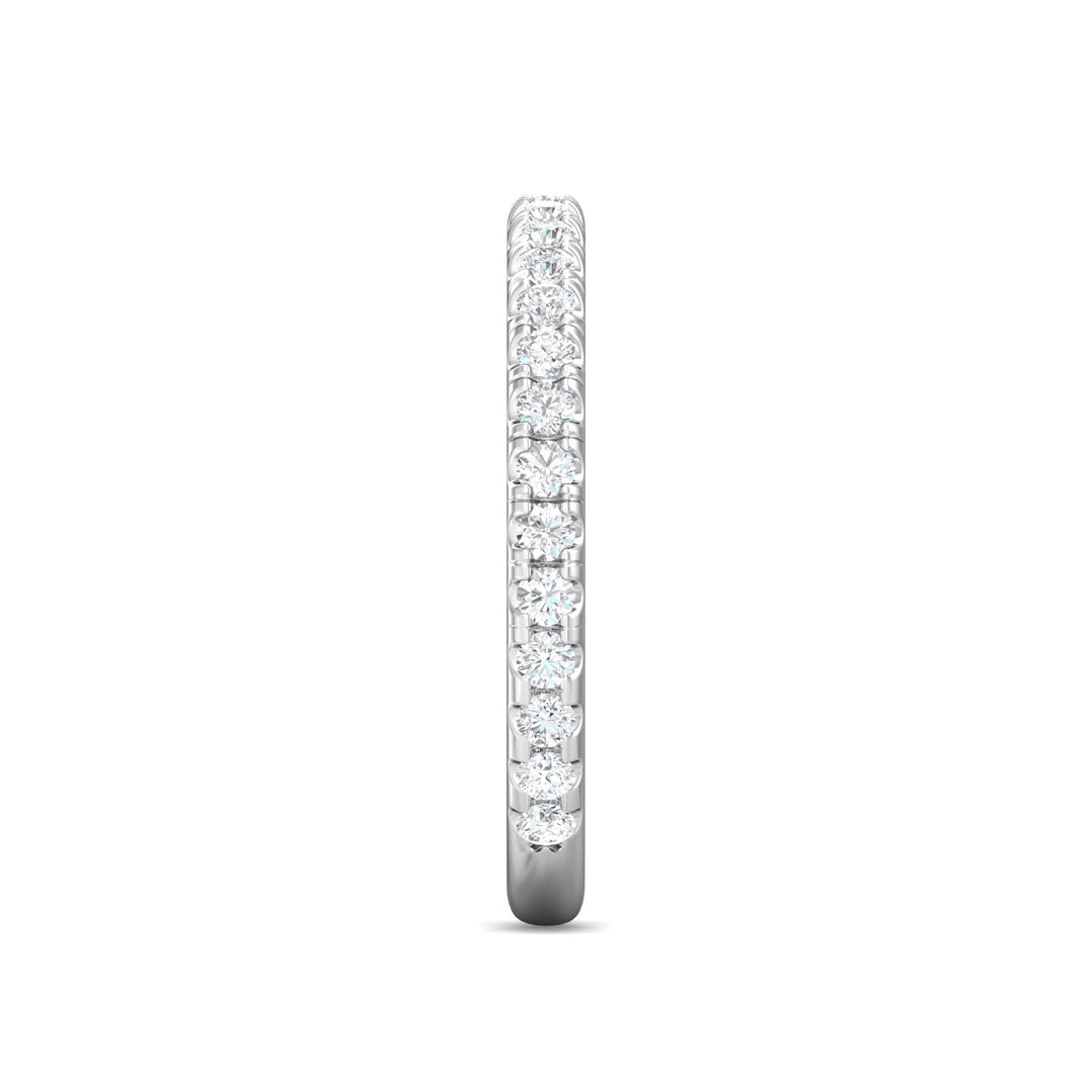14K Gold White Micropave Wedding Band from the Micropave collection - DWBM4-.35-1_14KW