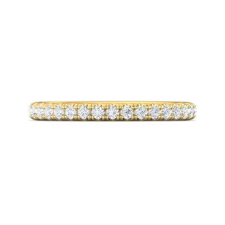 14K Gold Yellow Micropave Wedding Band from the Micropave collection - DWBM4-.35-1_14KY