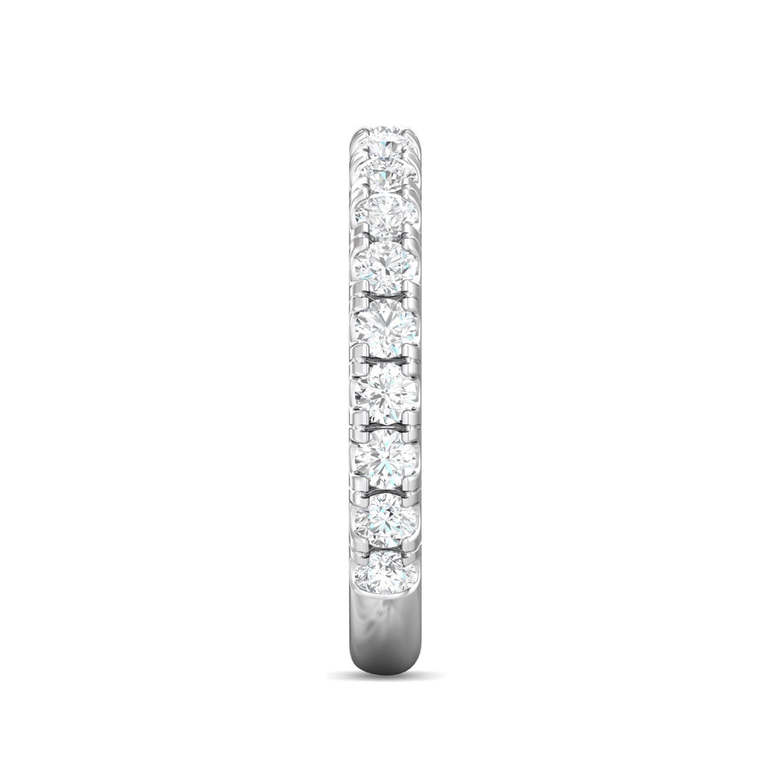 18K Gold White Micropave Wedding Band from the Micropave collection - DWBM4-.75-1_18KW