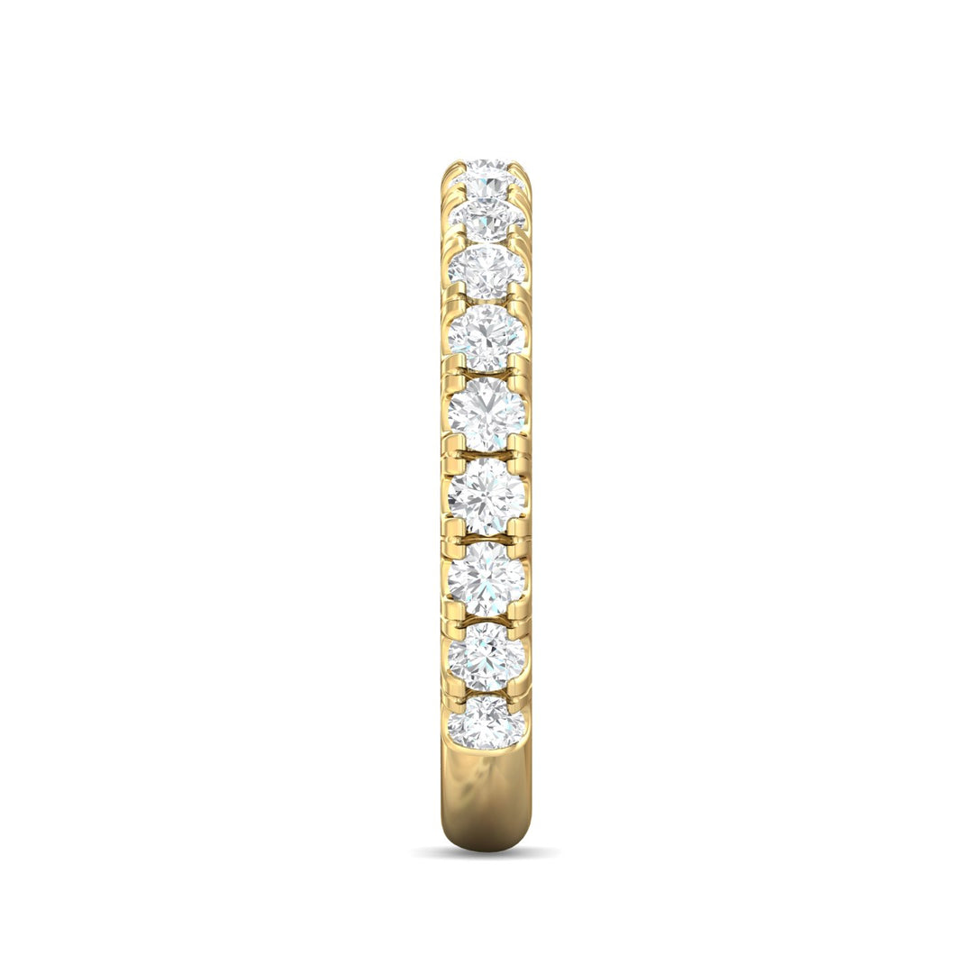 14K Gold Yellow Micropave Wedding Band from the Micropave collection - DWBM4-.75-1_14KY