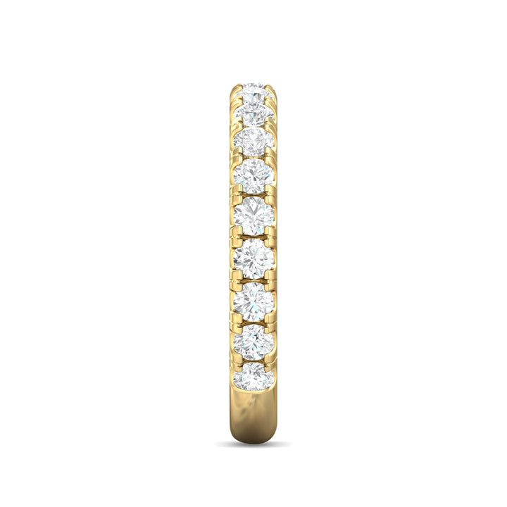 14K Gold Yellow Micropave Wedding Band from the Micropave collection - DWBM4-.75-1_14KY