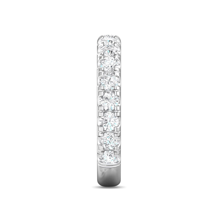 18K Gold White Micropave Wedding Band from the Micropave collection - DWBM4-1.00-1_18KW