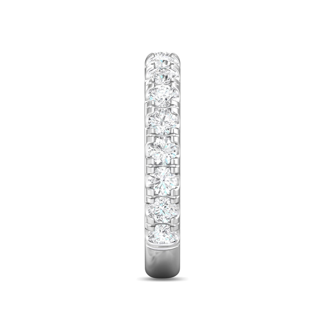 14K Gold White Micropave Wedding Band from the Micropave collection - DWBM4-1.00-1_14KW