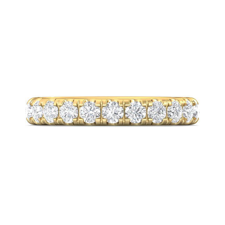 14K Gold Yellow Micropave Wedding Band from the Micropave collection - DWBM4-1.00-1_14KY