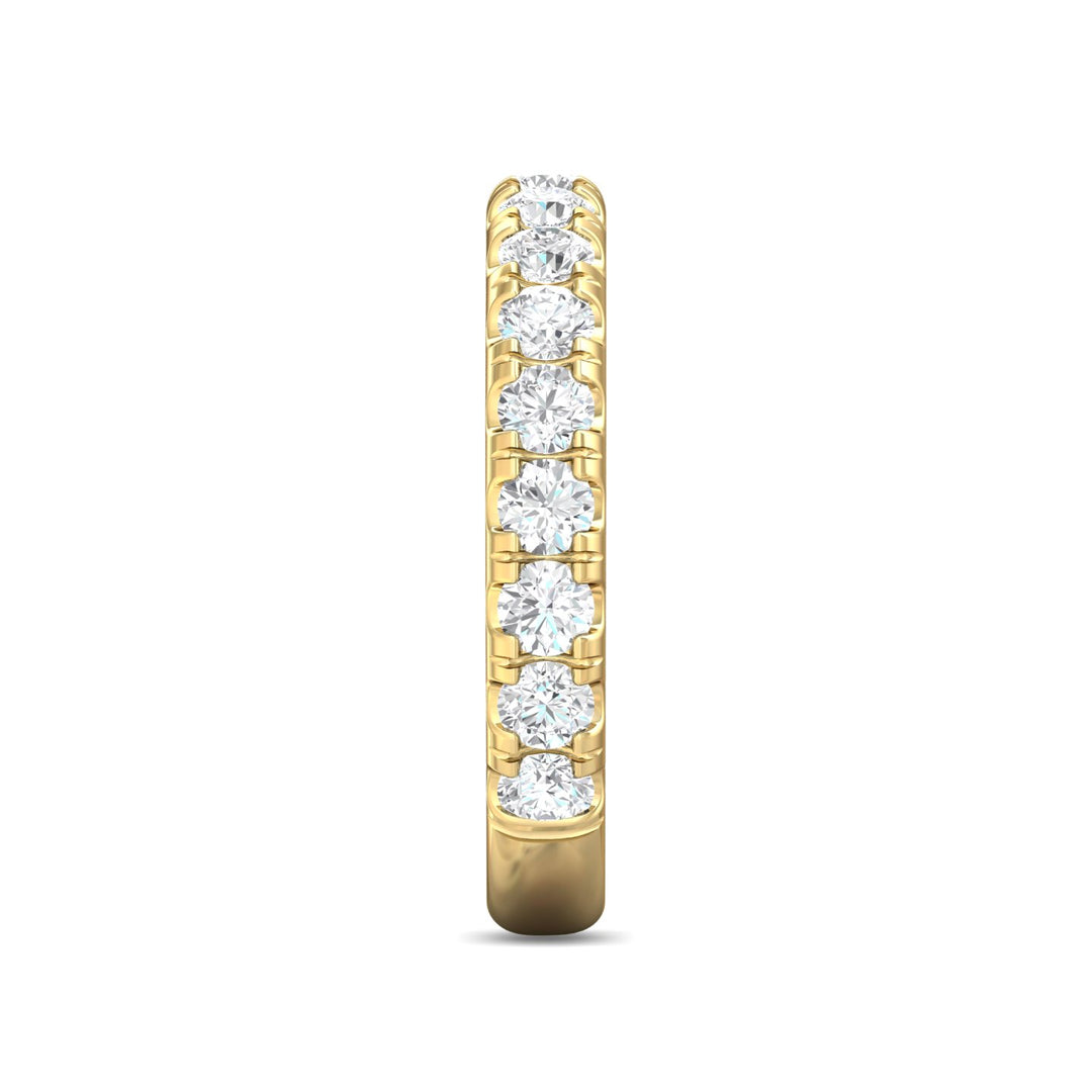 14K Gold Yellow Micropave Wedding Band from the Micropave collection - DWBM4-1.00-1_14KY