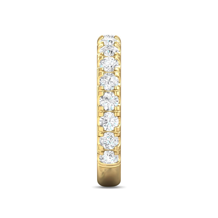 18K Gold Yellow Micropave Wedding Band from the Micropave collection - DWBM4-1.00-1_18KY
