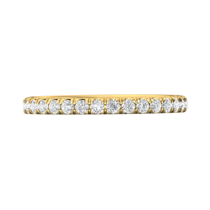 18K Gold Yellow Micropave Wedding Band from the Micropave collection - DWBM4-.35_18KY