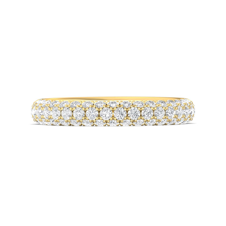 14K Gold Yellow Micropave Wedding Band from the Micropave collection - DWBM6-1.00_14KY