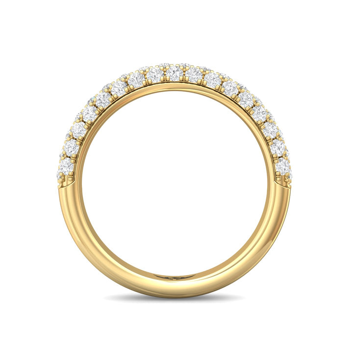 14K Gold Yellow Micropave Wedding Band from the Micropave collection - DWBM6-1.00_14KY