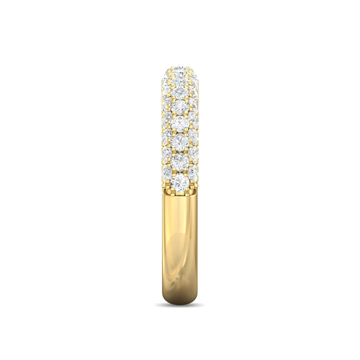 14K Gold Yellow Micropave Wedding Band from the Micropave collection - DWBM6-1.00_14KY