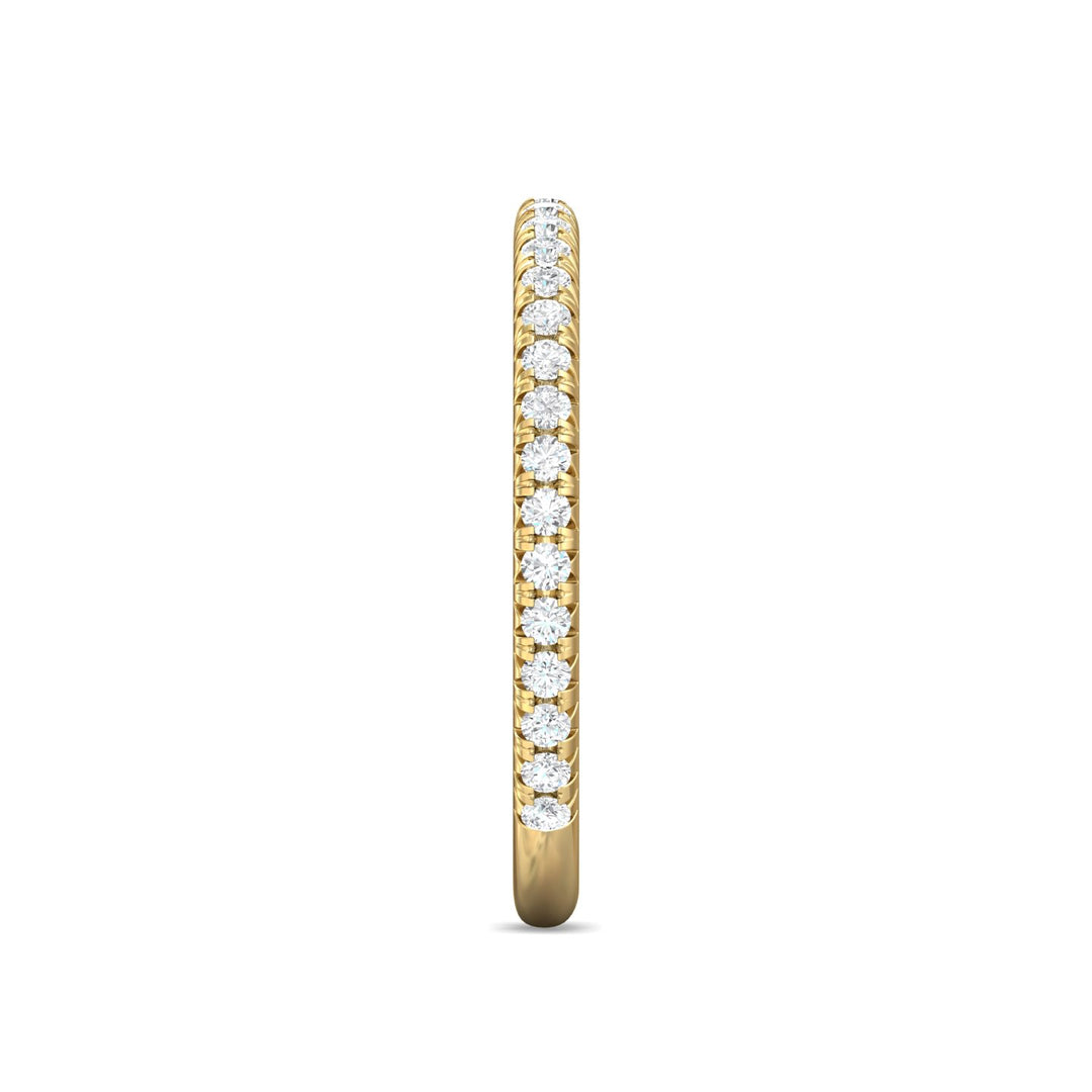 14K Gold Yellow Micropave Wedding Band from the Micropave collection - DWBM8-.25-1_14KY