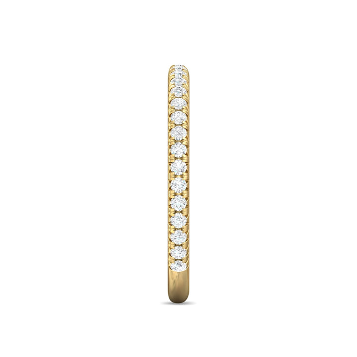 18K Gold Yellow Micropave Wedding Band from the Micropave collection - DWBM8-.25-1_18KY